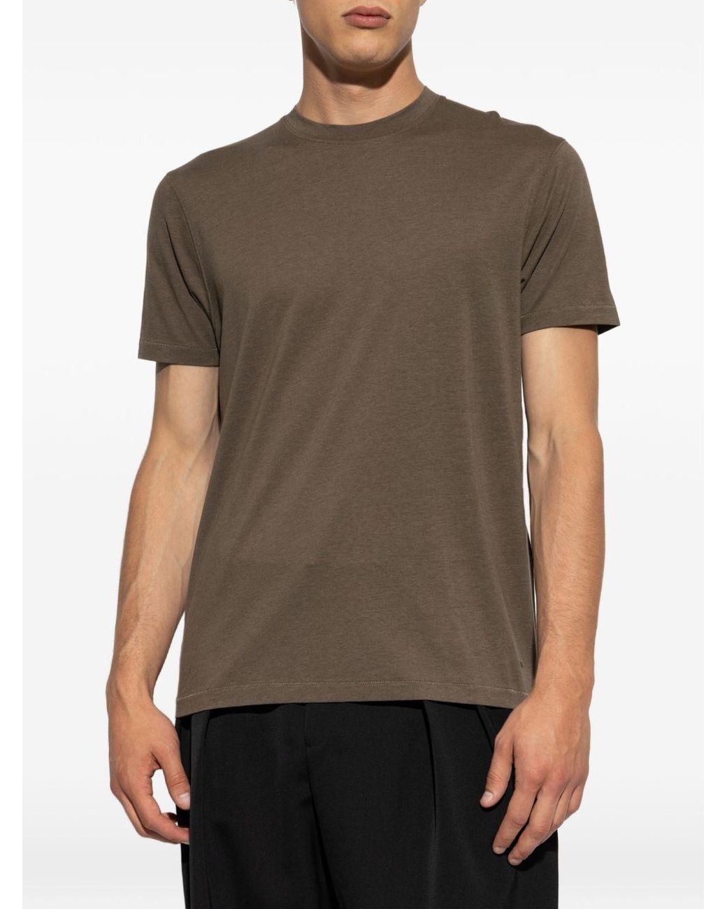 Tom Ford Black T-Shirt Lyocell T-Shirts for men