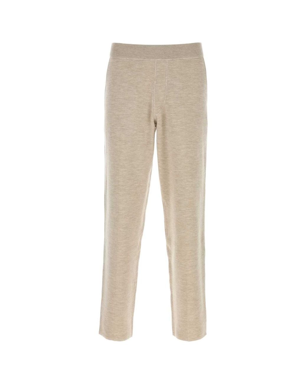 Brioni Natural Brioni Cashmere-Blend Trousers for men