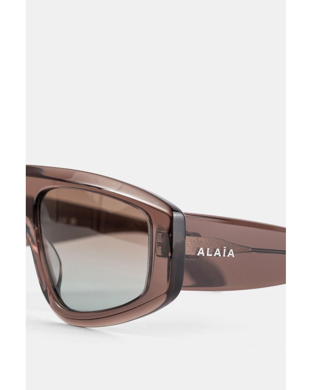 Maison AlaïA Brown Azzedine Acetate Sunglasses