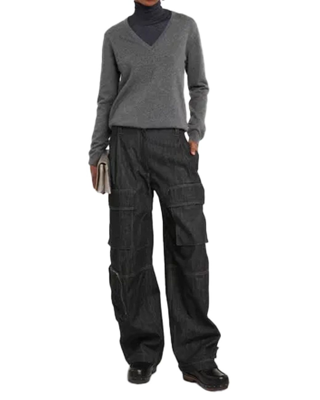 Brunello Cucinelli Gray Cashmere Sweater