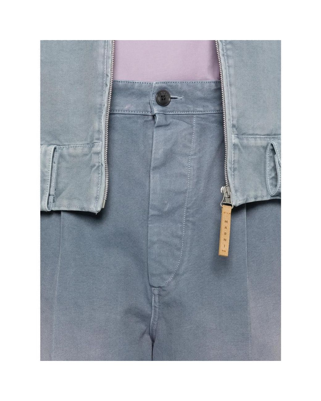 Marni Blue Trousers for men