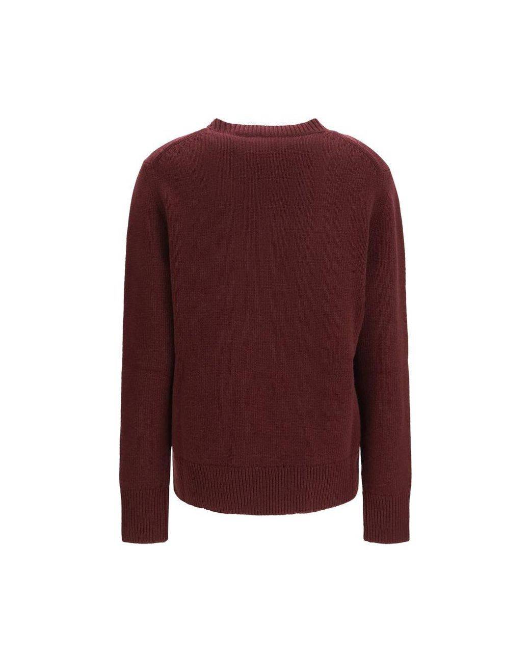 Burberry Brown Bordeaux Wool Oves Aries Sweatshirt