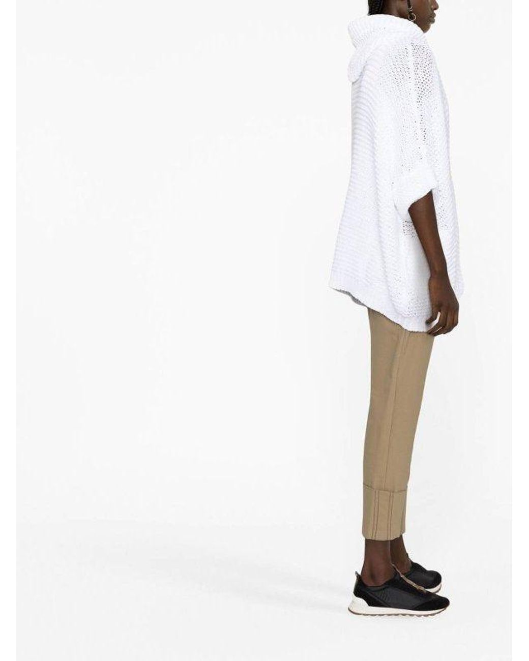 Brunello Cucinelli White Cotton Shell Jacket