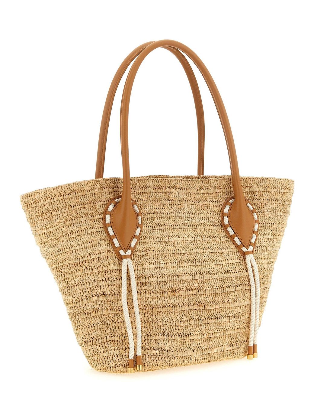 Christian Louboutin Hand-Woven Raffia Tote Bag in Natural | Lyst