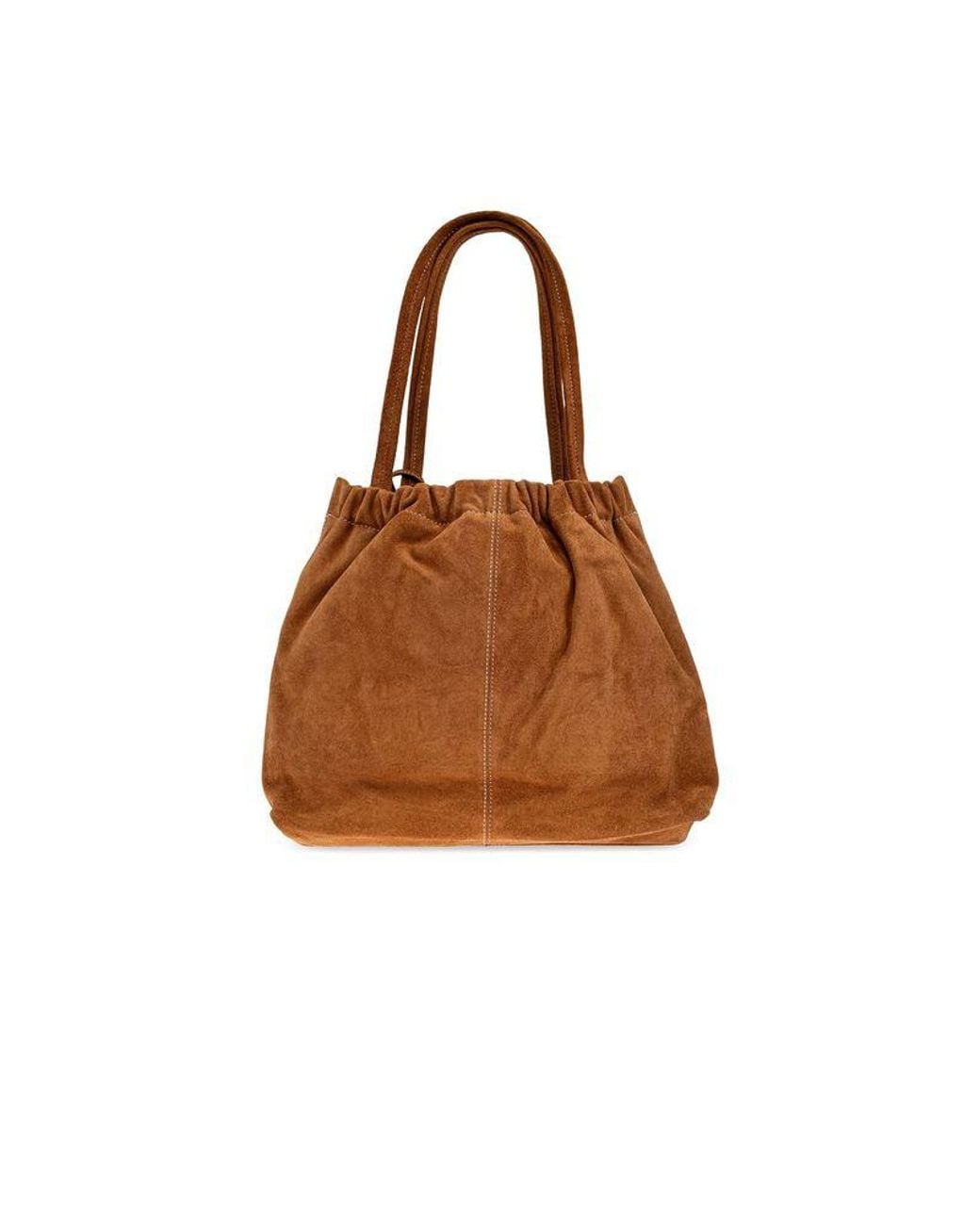 Marc Jacobs Brown Tote Bag Suede Cow Leather Tote-Bags