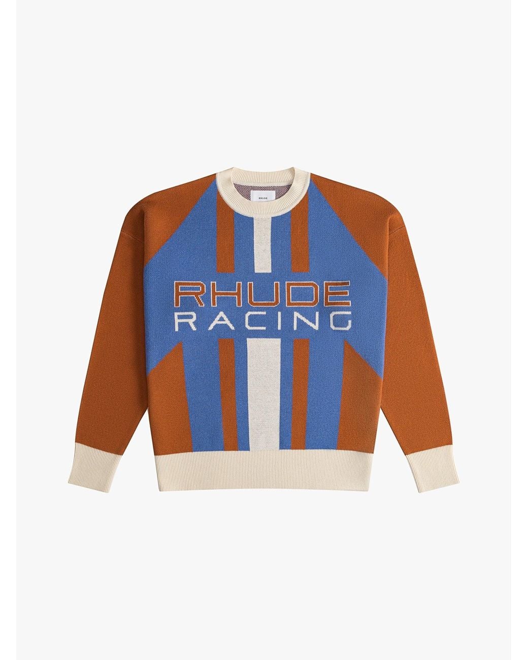 Rhude Blue Pavil Knit Crewneck for men
