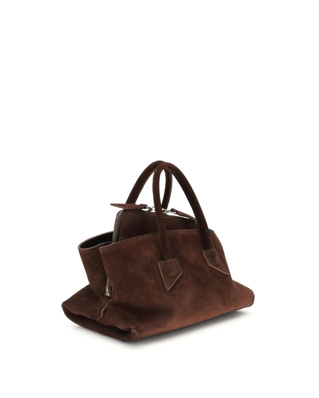 The Attico Brown La Passeggiata Mini Handbag Calf Leather Bos Taurus Shoulder Bags