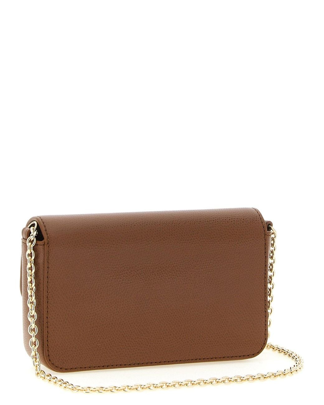 Furla Lock Furla Crossbody Bag in Brown | Lyst