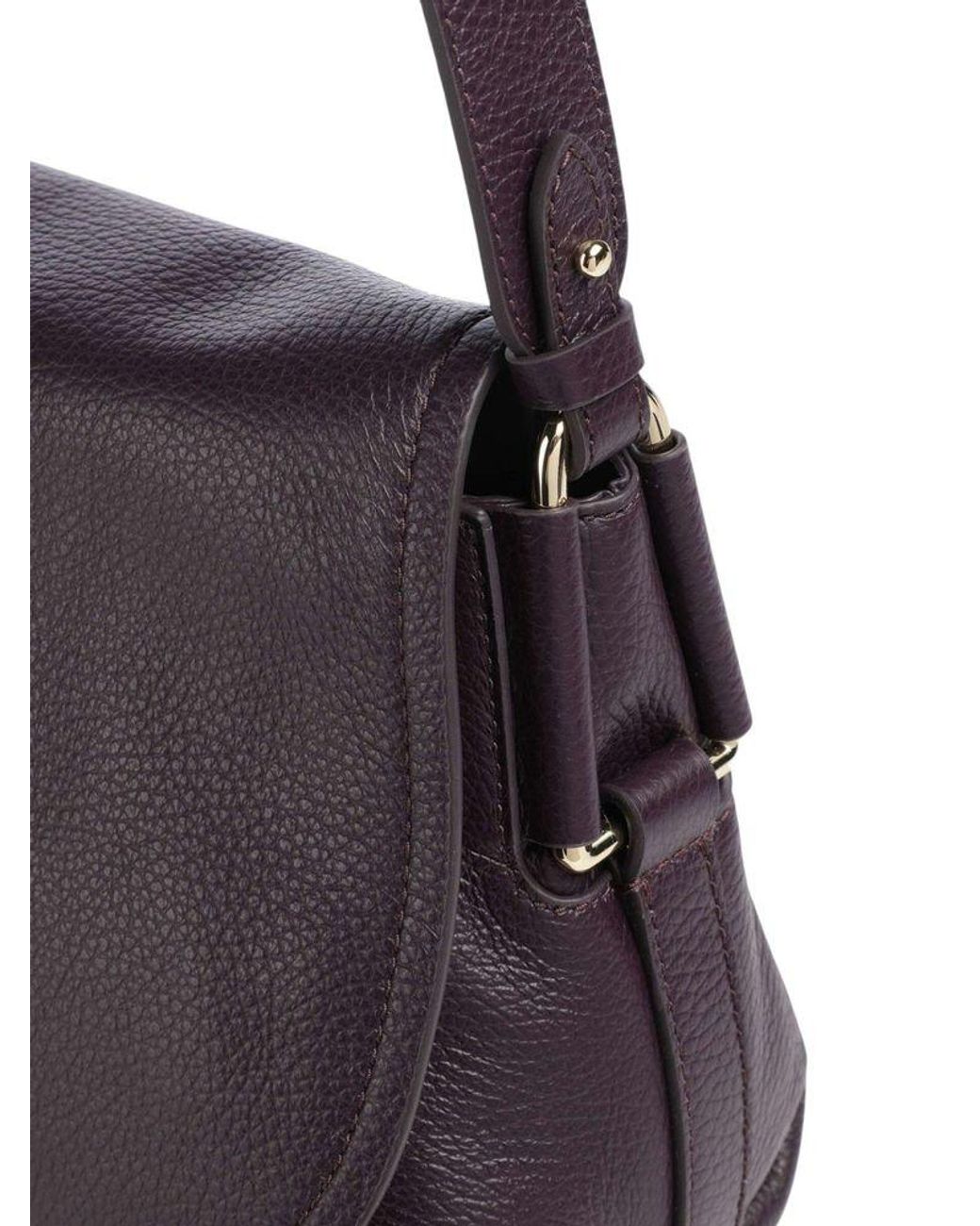 Coccinelle Blue Crossbody Bag Cowhide Leather