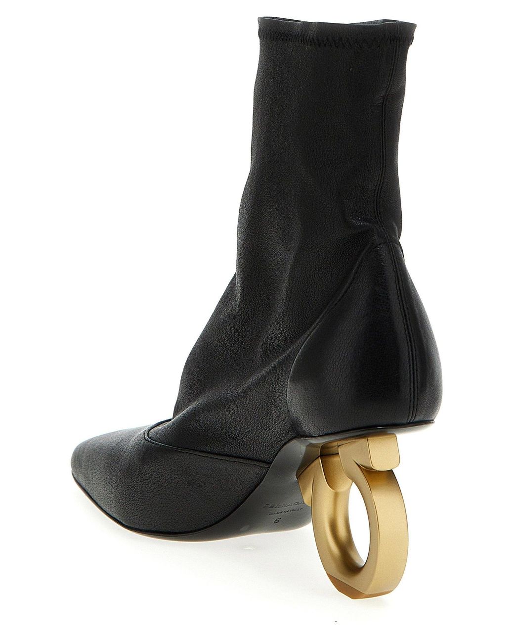 Ferragamo Black Adhar Ankle Boot