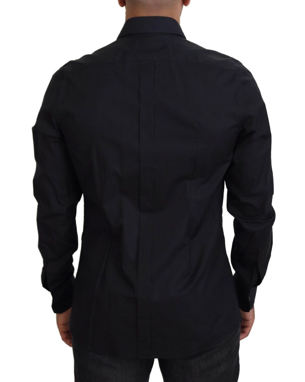 Dolce & Gabbana Black Roses Slim Fit Cotton Shirt for men