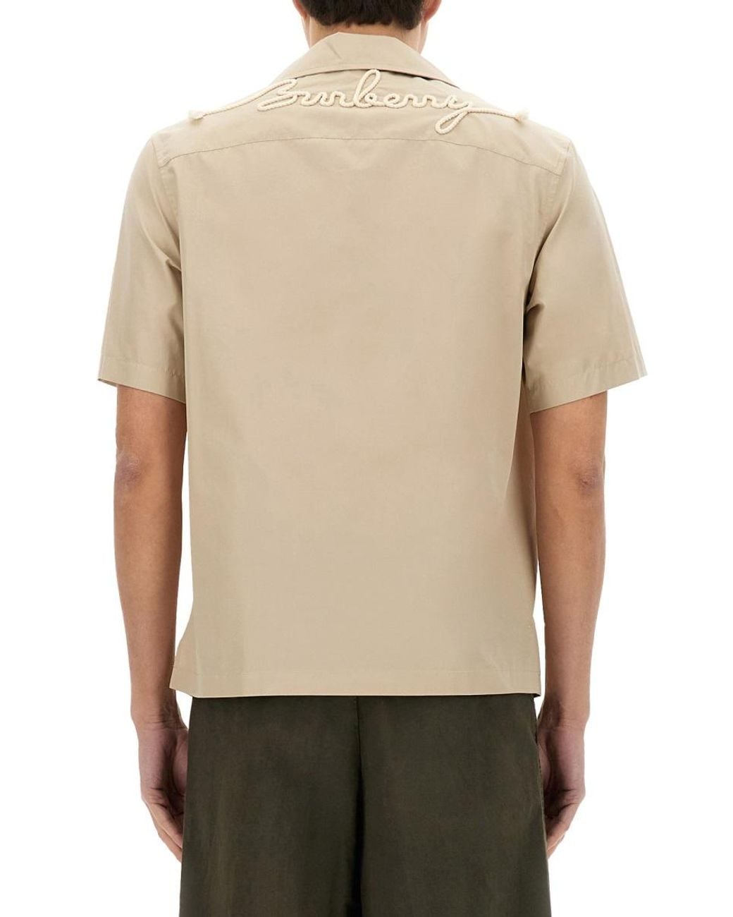 Burberry Natural Havana Shirt Cotton for men
