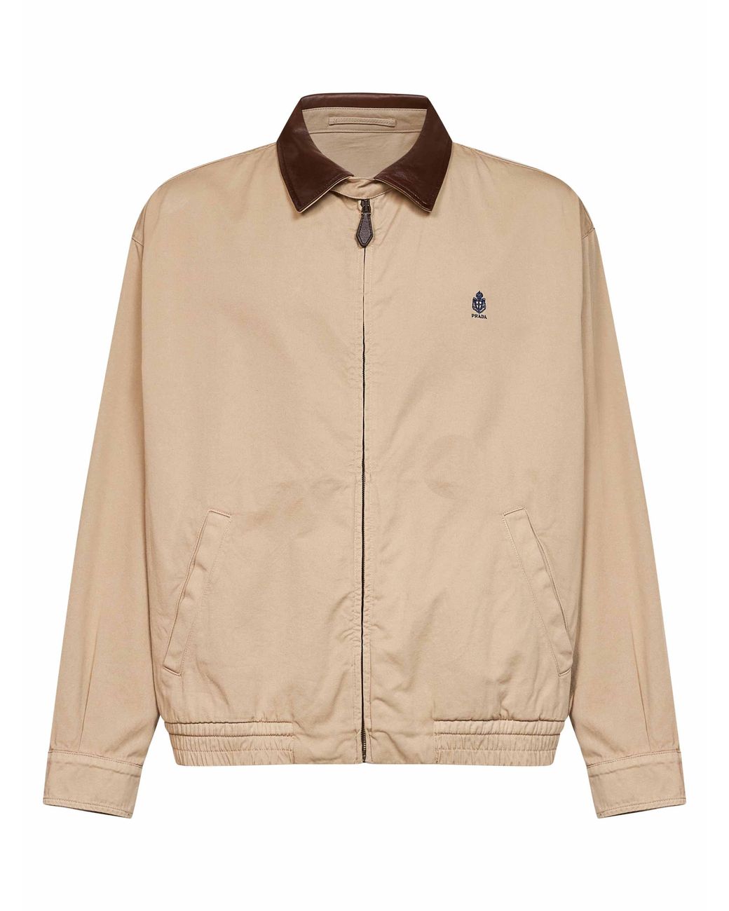 Prada Natural Bomber Jacket Cord Cotton for men
