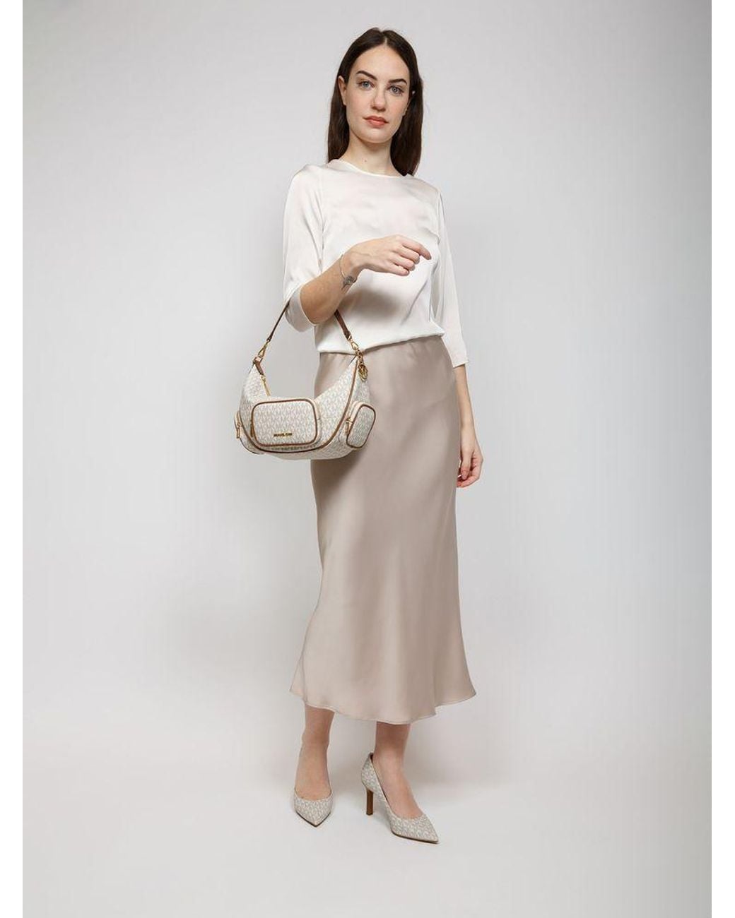 Michael Kors Metallic Shoulder Bag Polyvinyl Chloride Shoulder-Bags