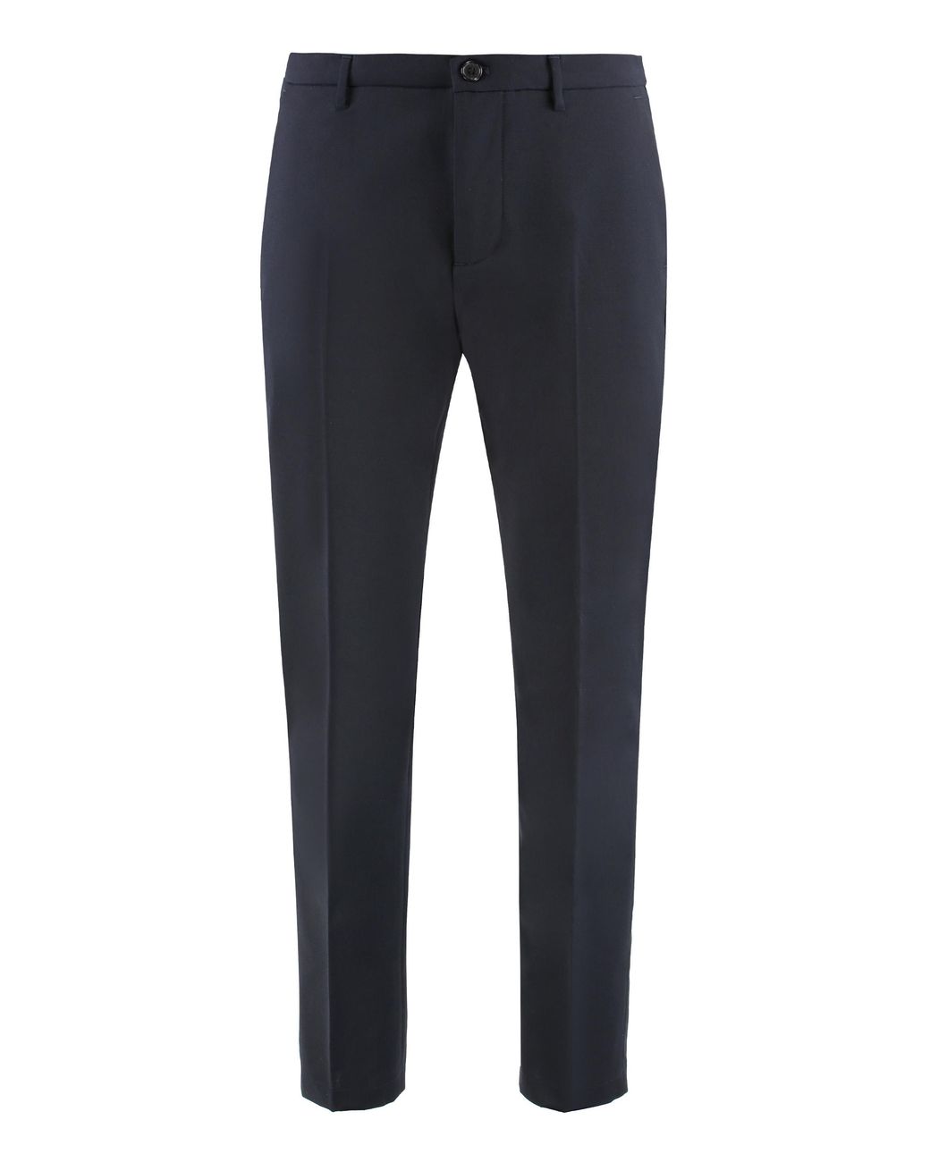 Department 5 Blue Chino Trousers Idol Polyester Chinos for men