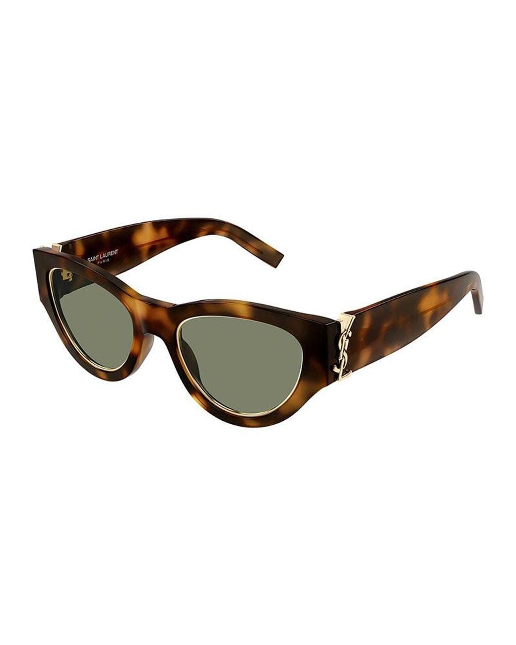 Saint Laurent Brown Sl M94 Rim Havana Mini Sunglasses