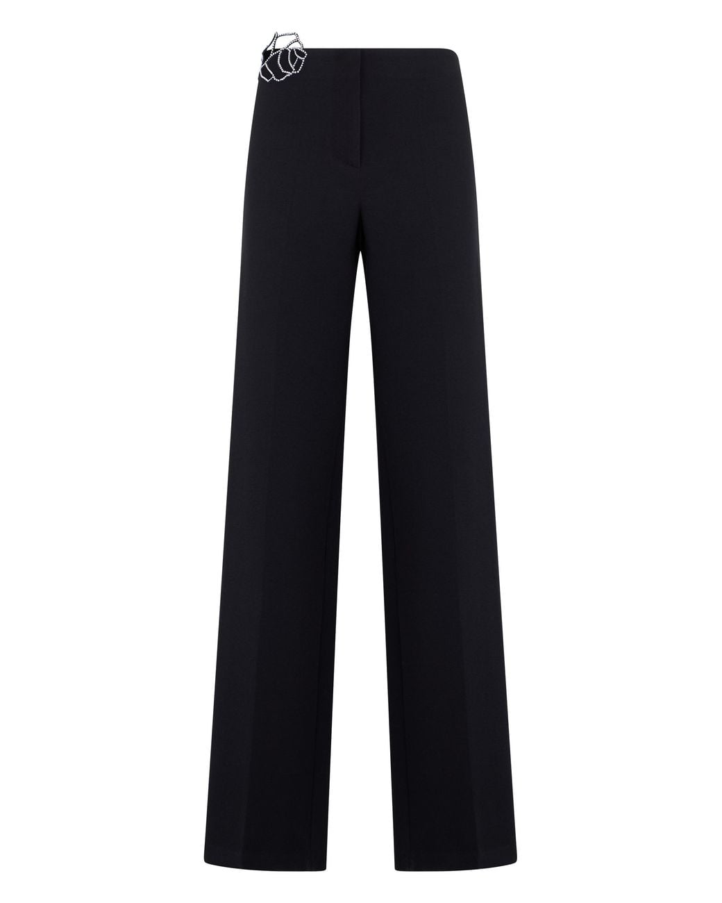 Blumarine Blue Straight Trousers Polyester