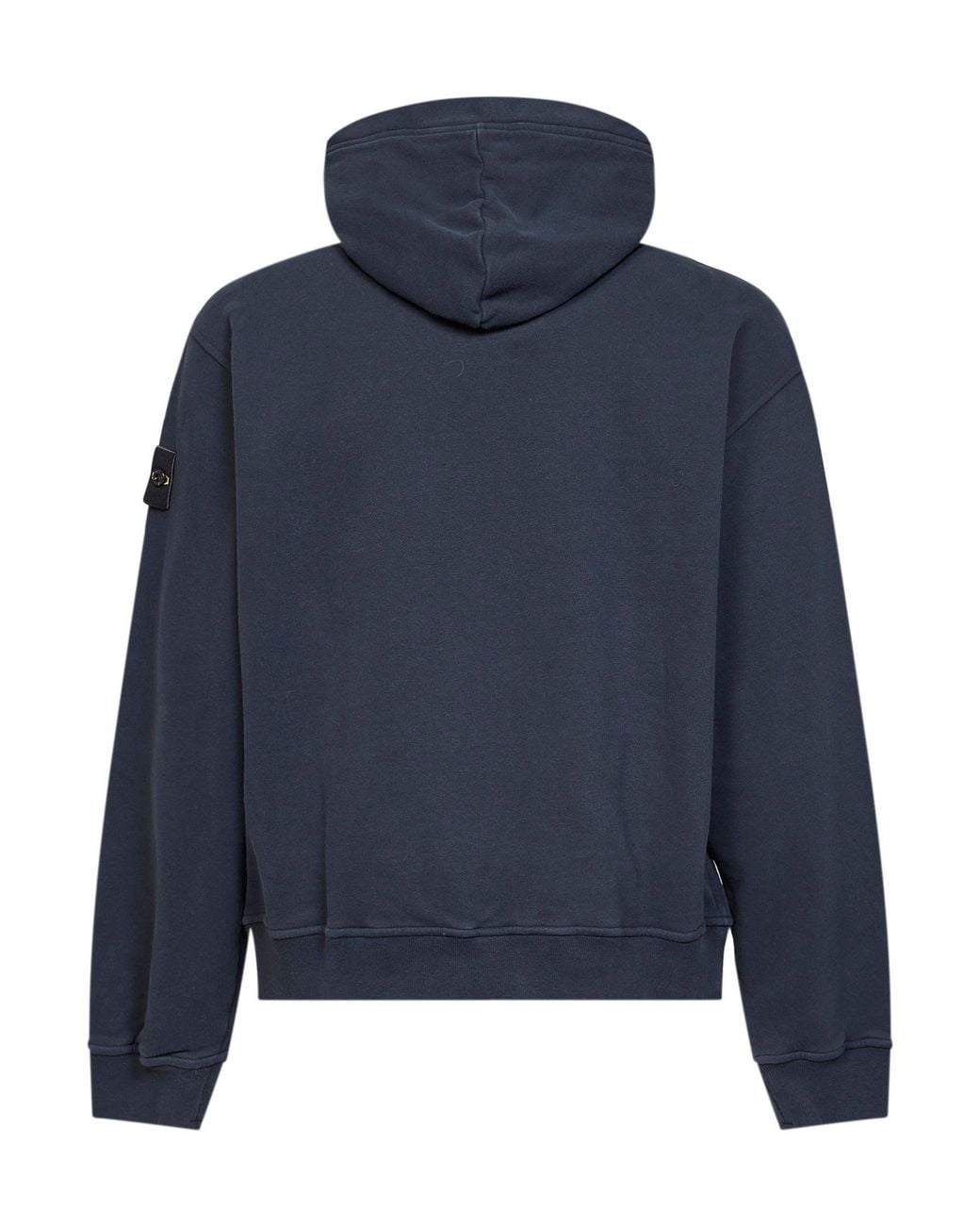 Stone Island Blue Organic Cotton Hoodie for men