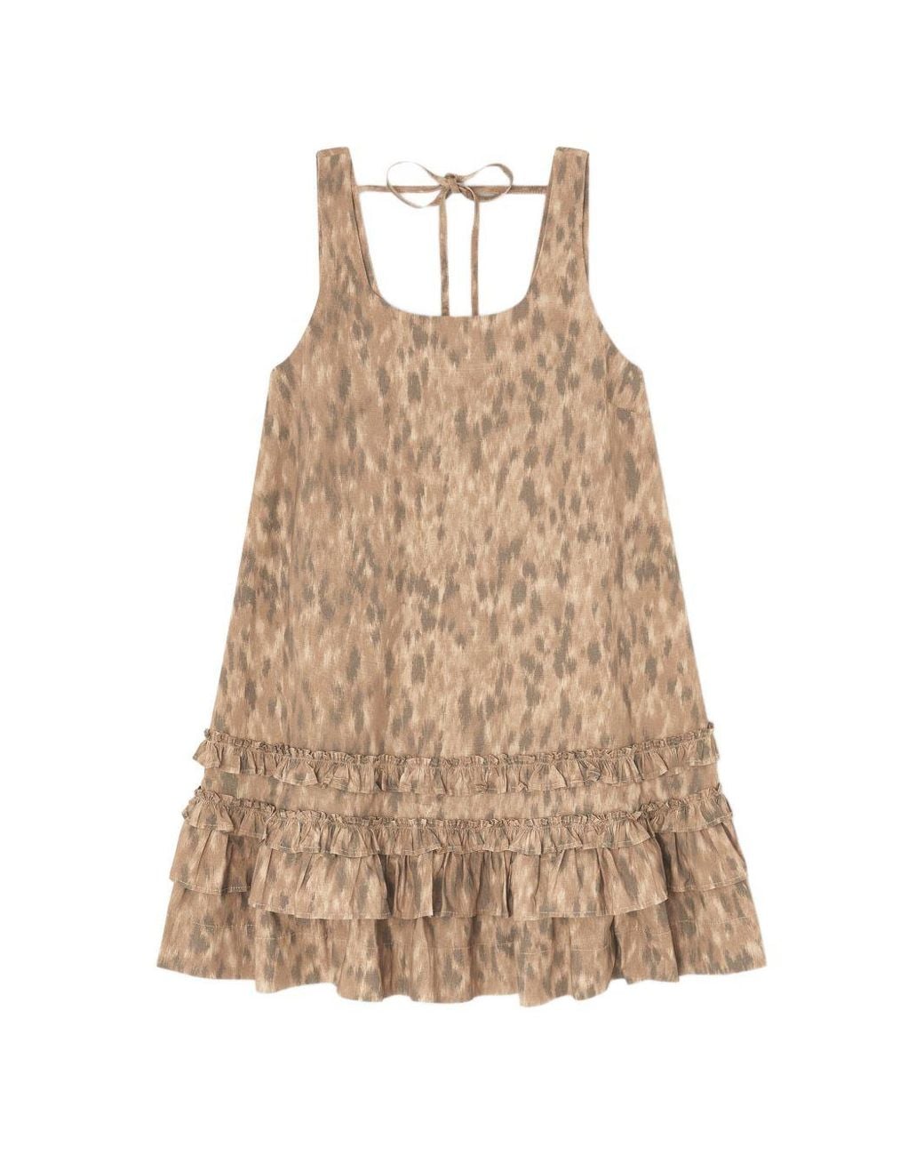 Ganni Brown Dresses Elastane