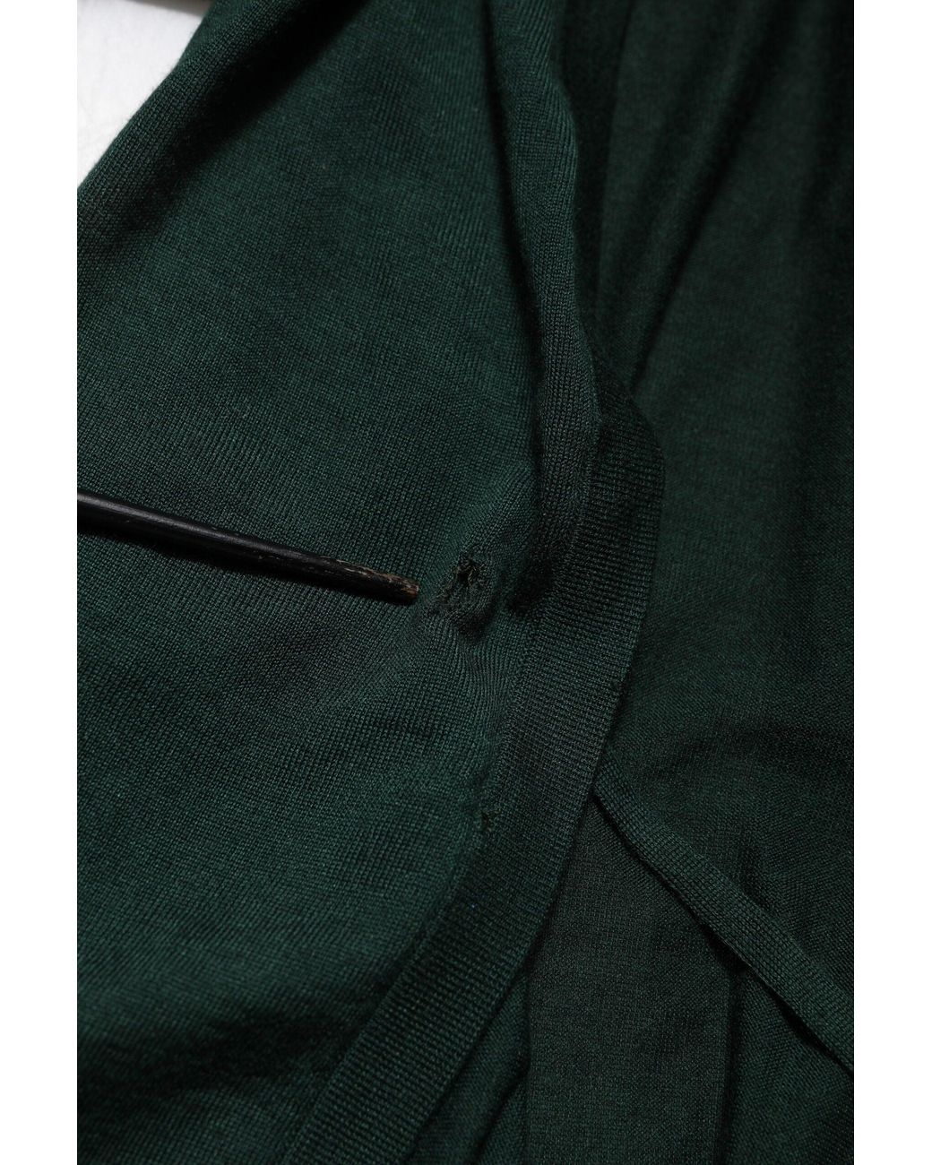 Dolce & Gabbana Dark Green Cashmere Silk Cardigan Sweater for men
