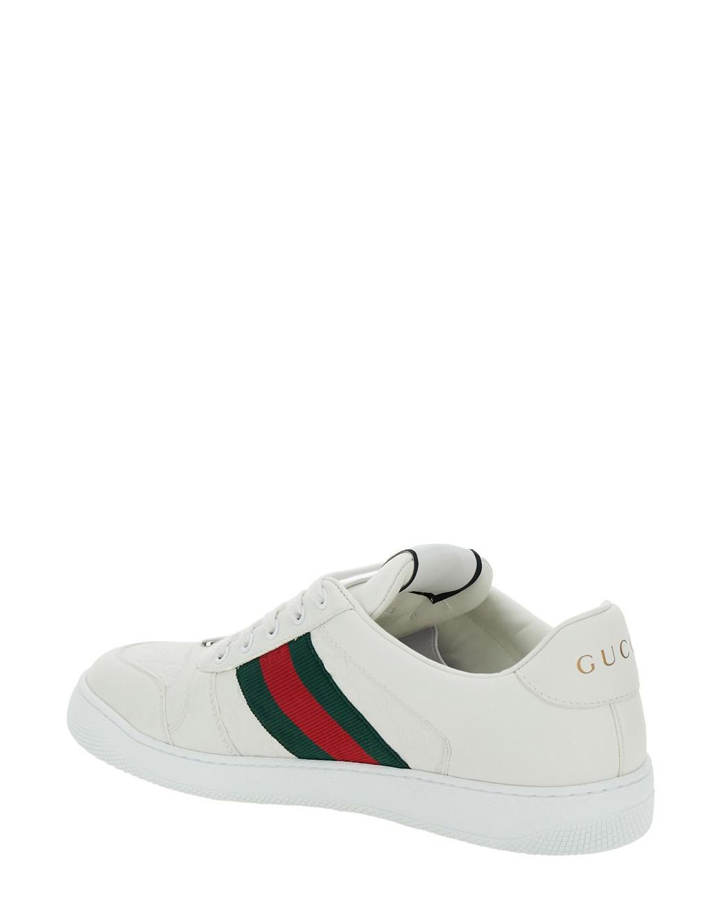 Gucci White Gucci Screener Sneaker for men