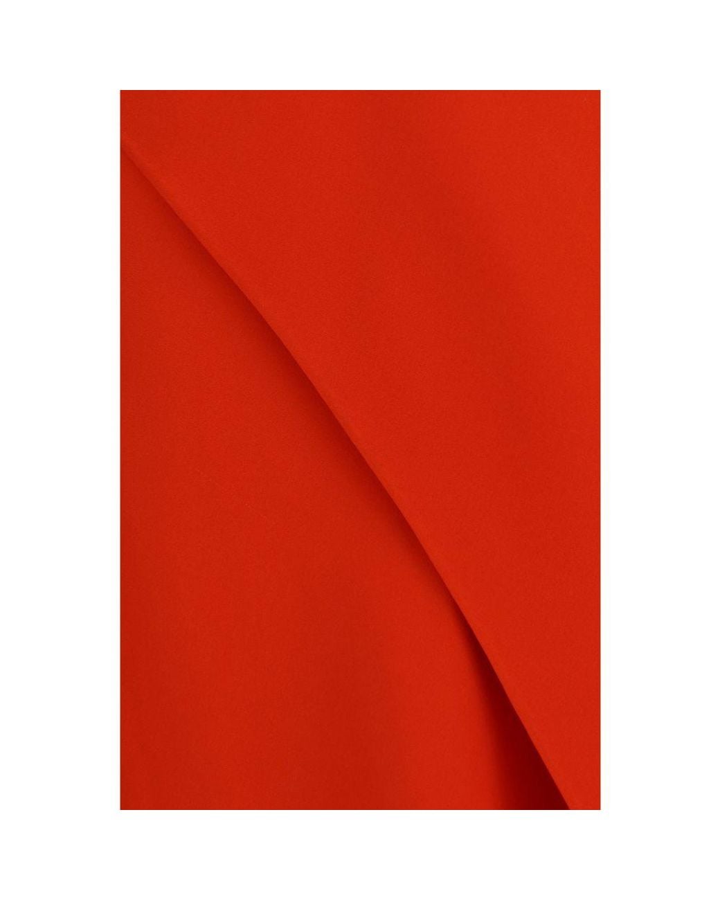 Balenciaga Red Silk Casual Dress