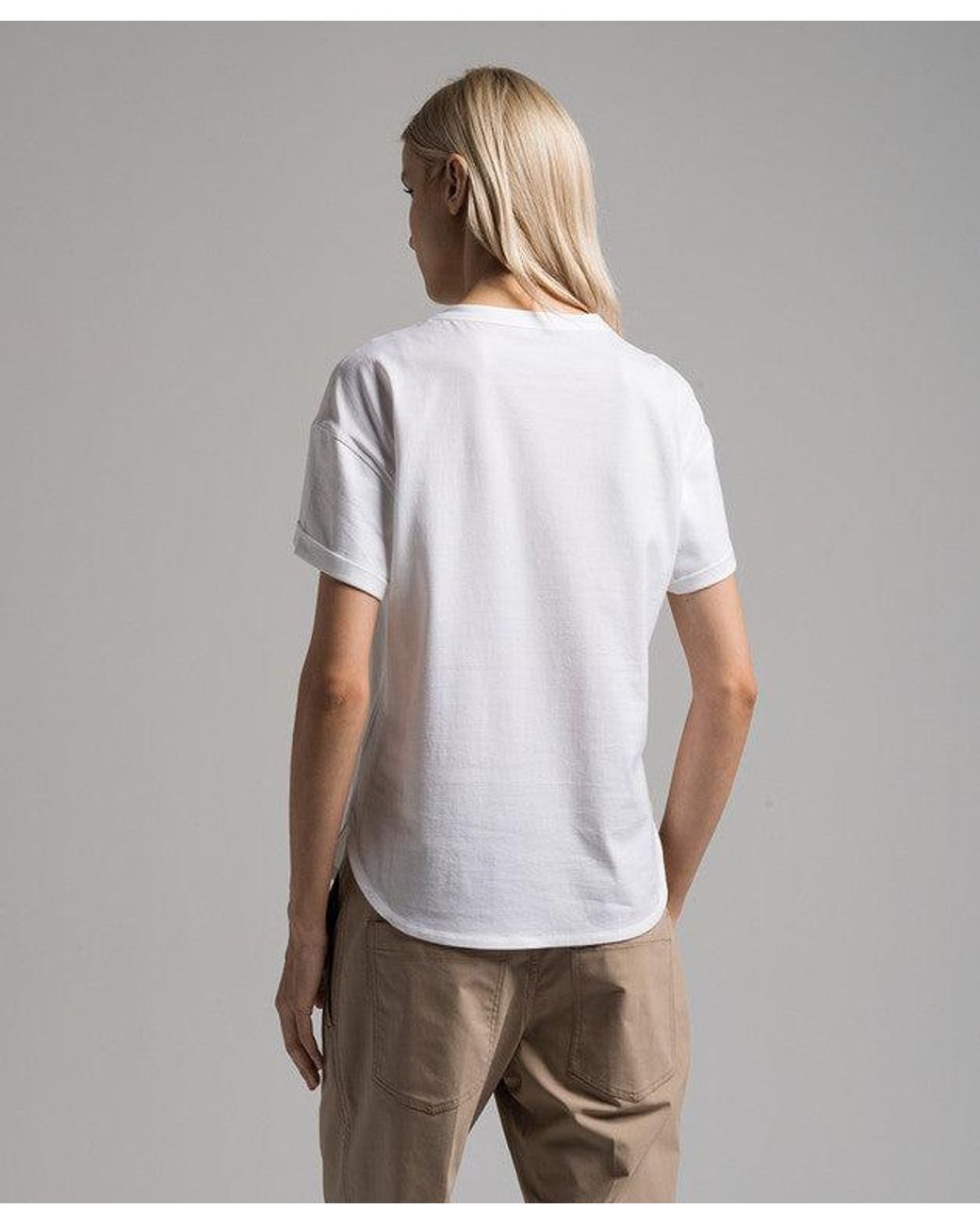 Brunello Cucinelli White Cotton Relaxed Shirt