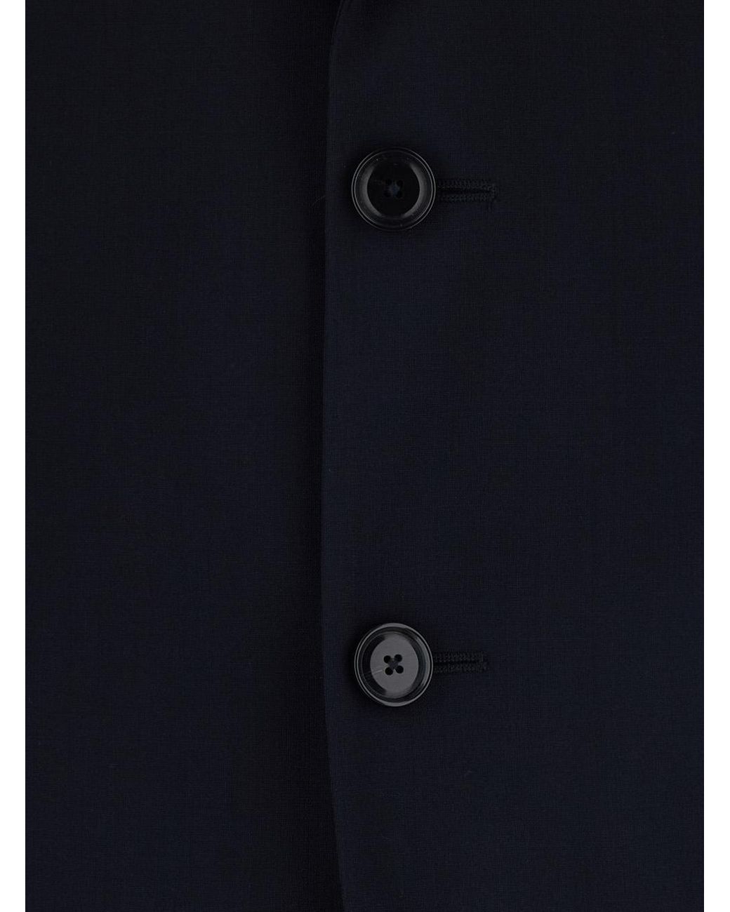 Boss Blue Hugo Boss Single-Breasted Wool Suit for men