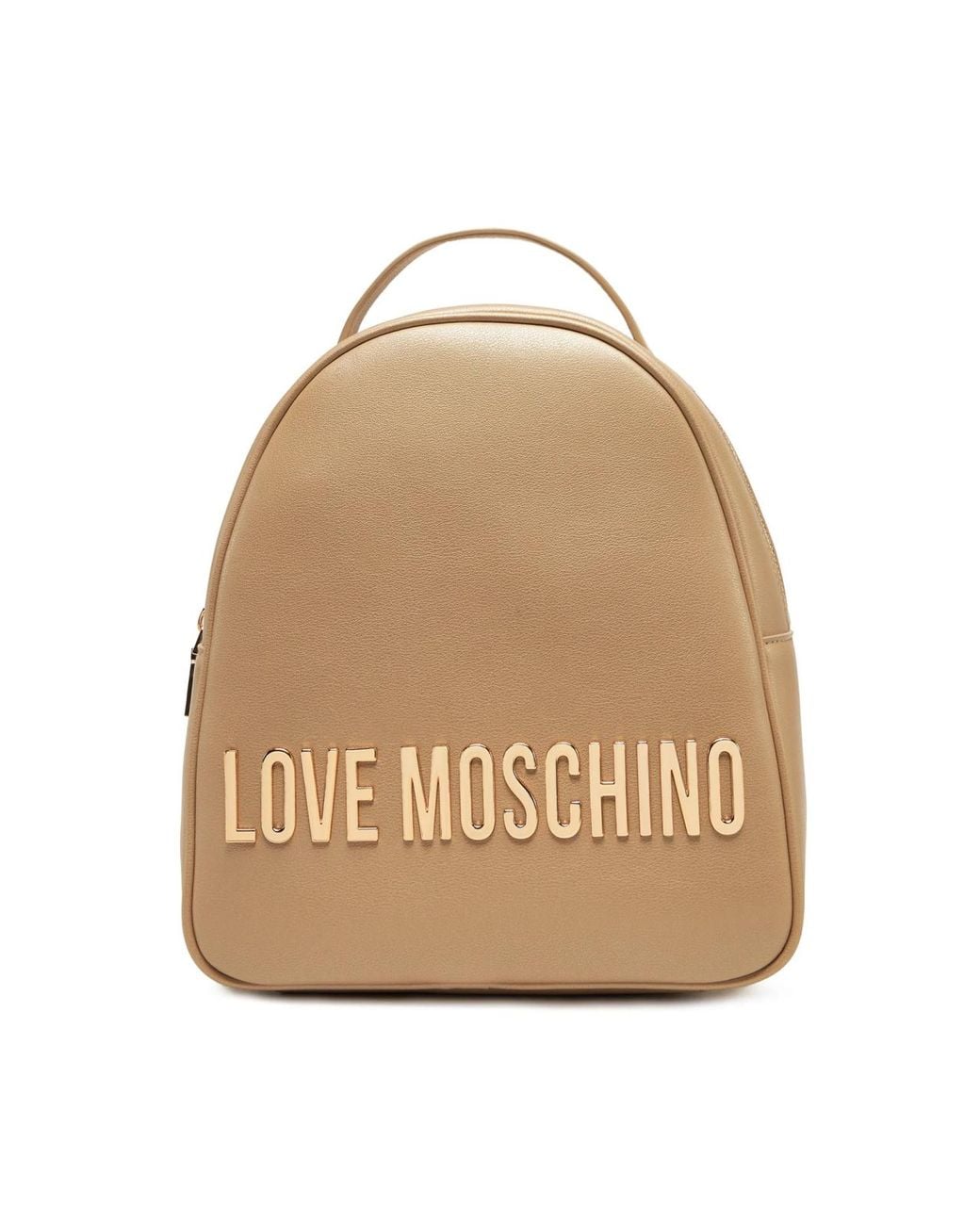 Moschino Natural Logo Lettering Backpack Bags Backpacks