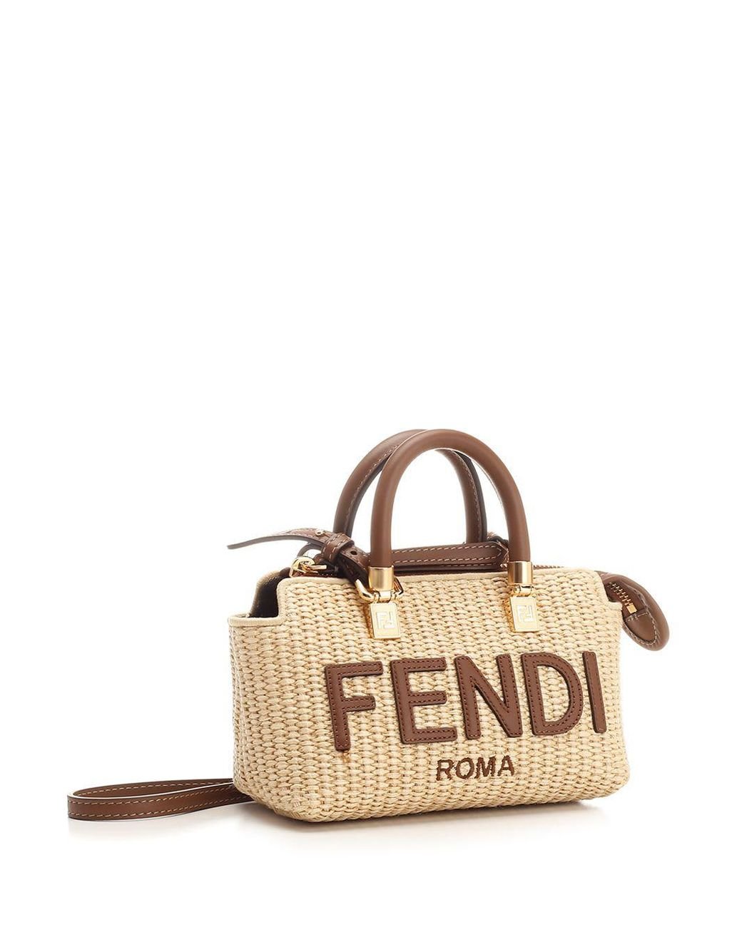トートバッグ FENDI Straw Fendigraphy Handbag fendi--Graphy-Woven-Straw-