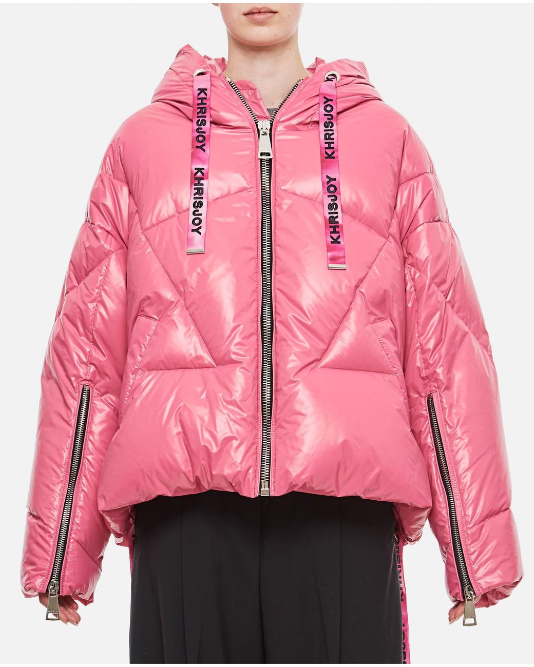 shiny bubble coat