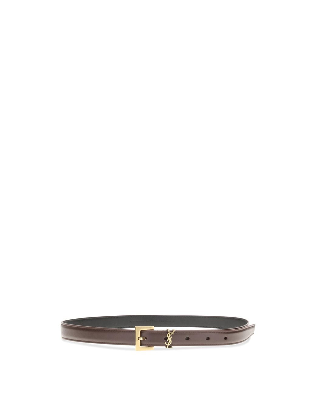 Saint Laurent White Saint Laurent Cassandre Belt