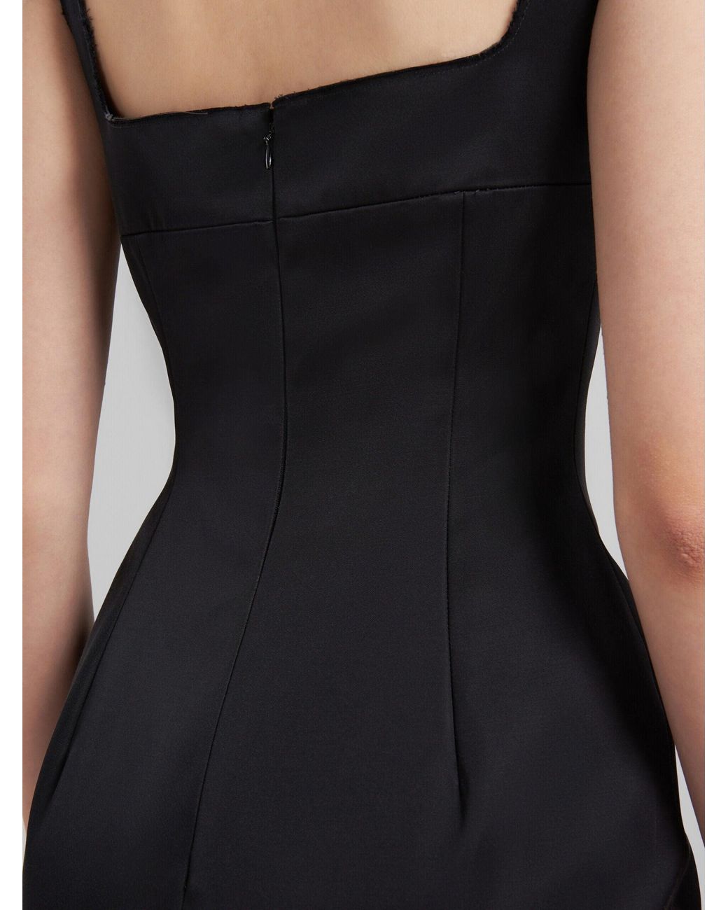 Marni White Fitted Dress With Flounce Hem