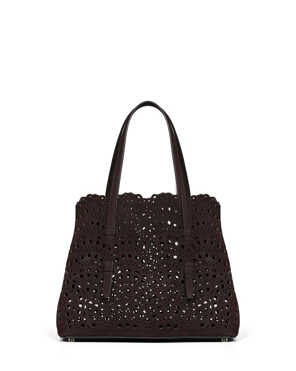 Alaïa Black Tote Bag Mina 25 Dark