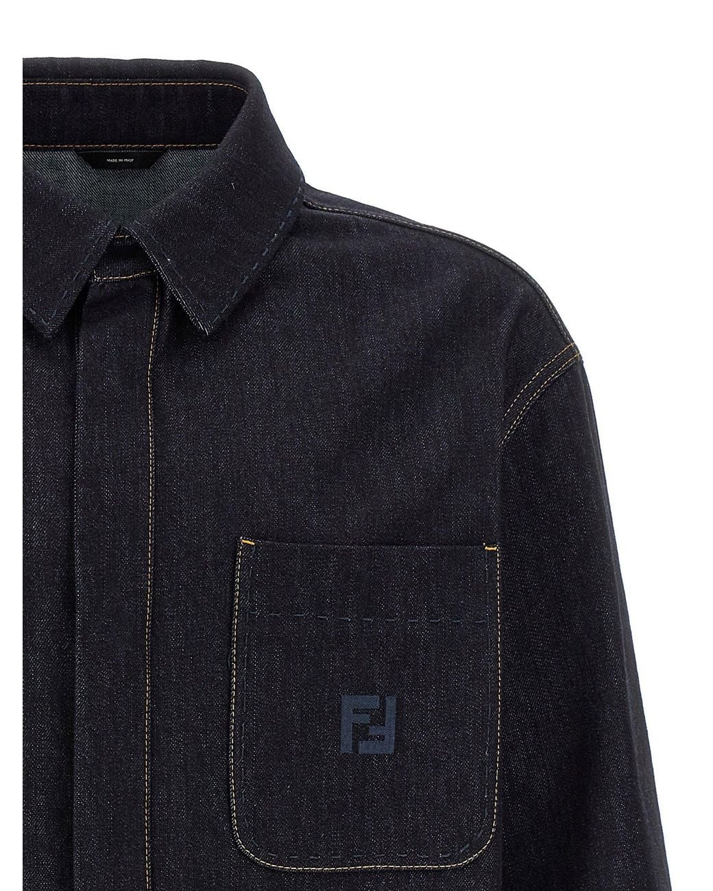 Fendi Blue Saddlery Jacket