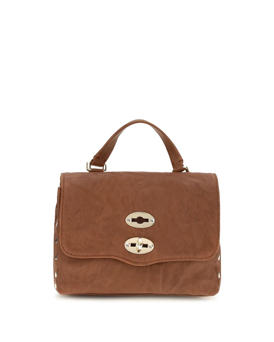 Zanellato Brown Postina Officina Shoulder Bags