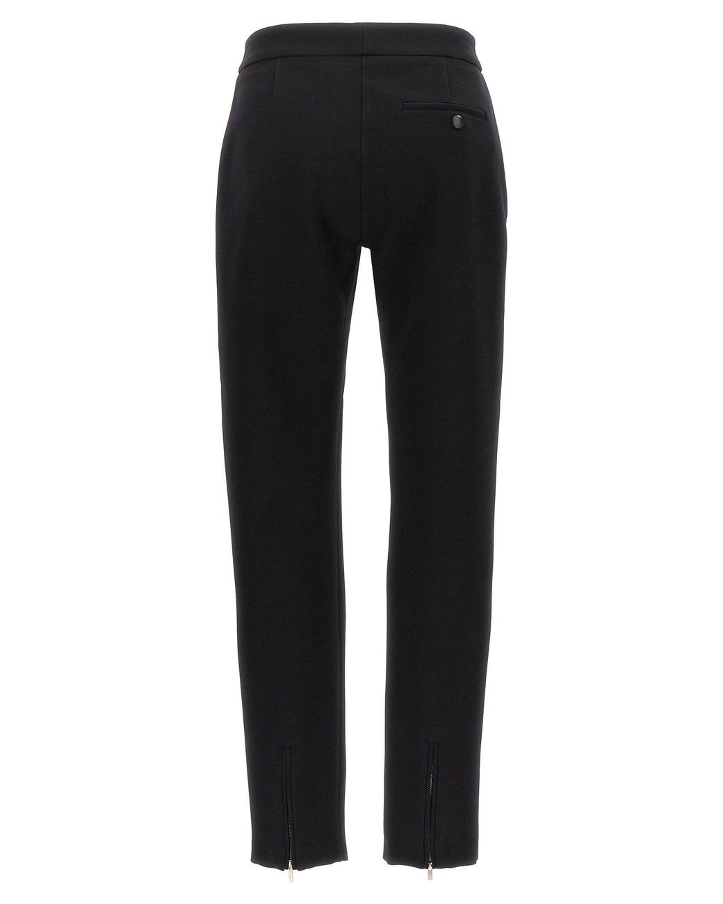Ferragamo Black Stretch Wool Trousers