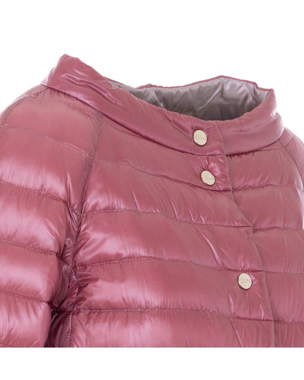 Herno Pink Ultralight Reversible Down Cape