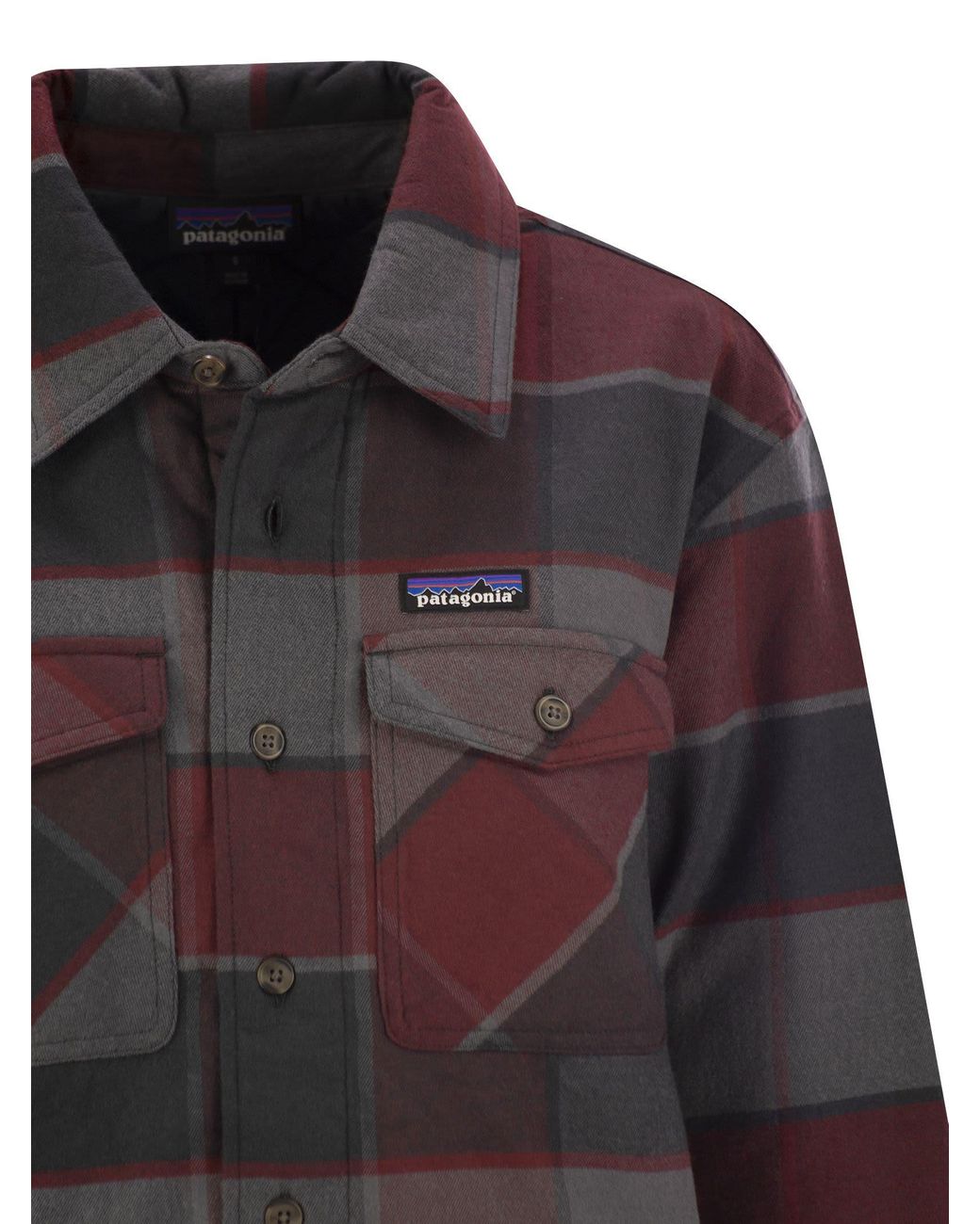 Patagonia Insulated Flannel Shirt in Black for Men Lyst UK