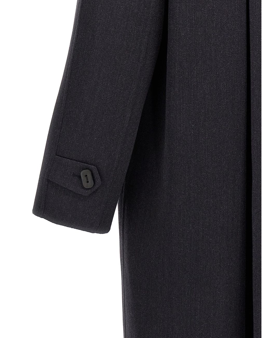 Fendi Blue Double Wool Coat Virgin Silk Coats, Trench for men