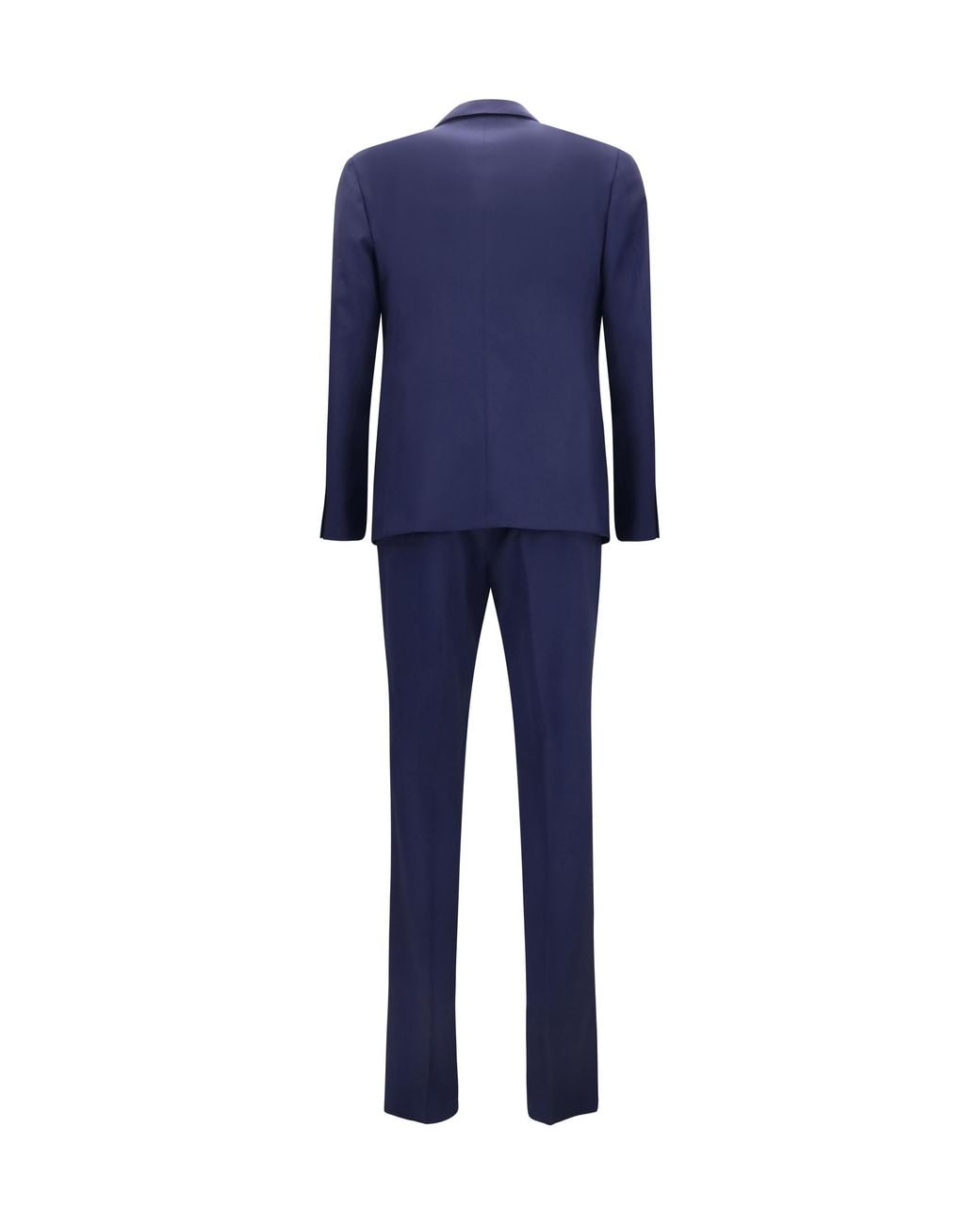 Lardini Blue Wool Suit With Double-Breasted Jacket And Vest Merino Ovis Aries Suits for men