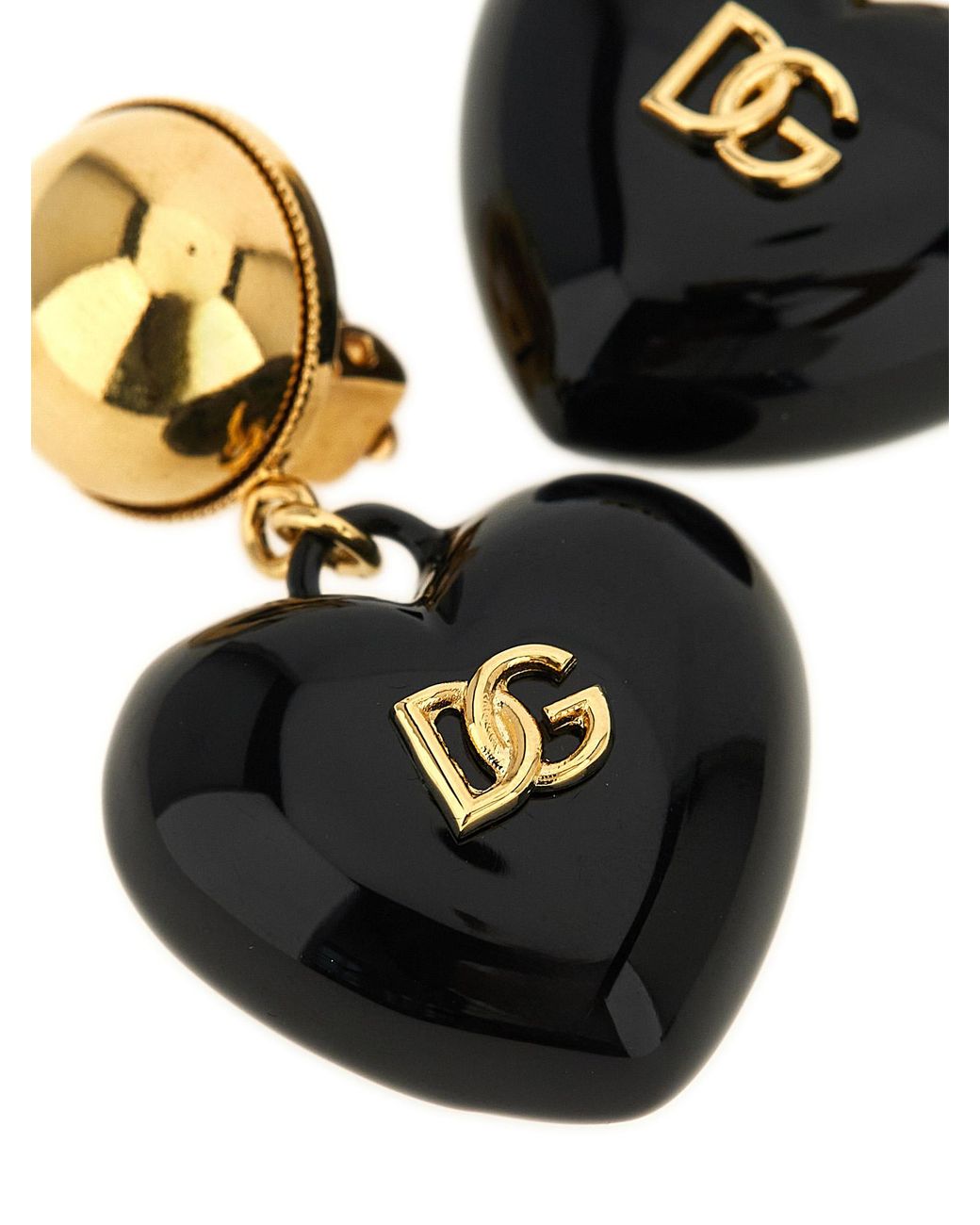 Dolce & Gabbana Metallic Dolce & Gabbana Dg Heart Earrings