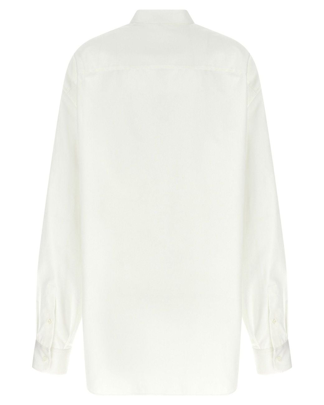 Loewe White Cotton Twill Shirt for men