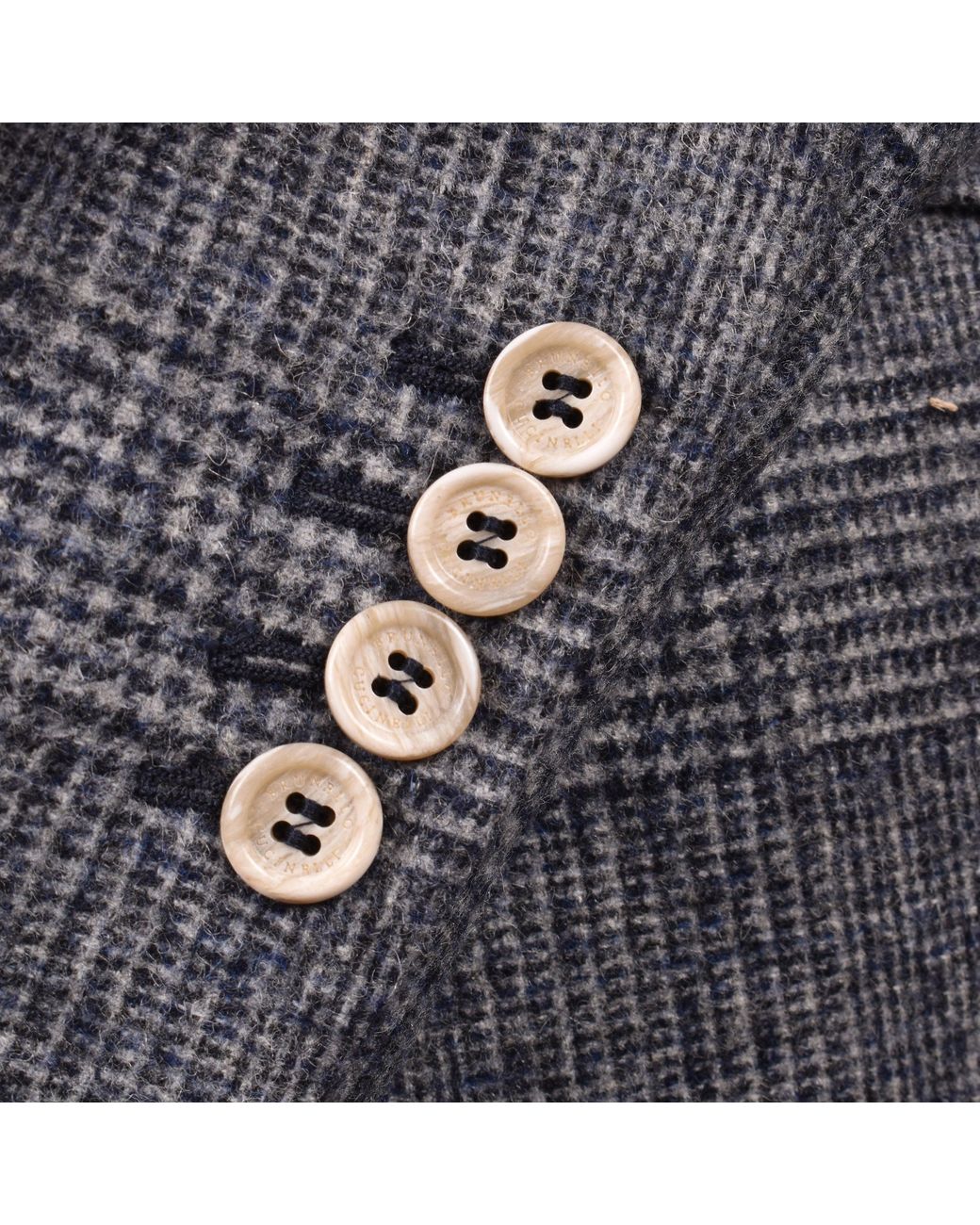 Brunello Cucinelli Gray Wool Check Suit for men
