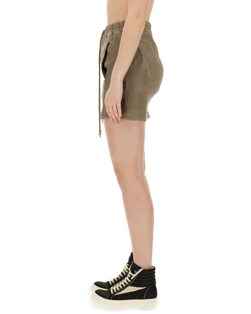 Rick Owens Natural Rick Owens Drkshdw Mini Lido Skirt