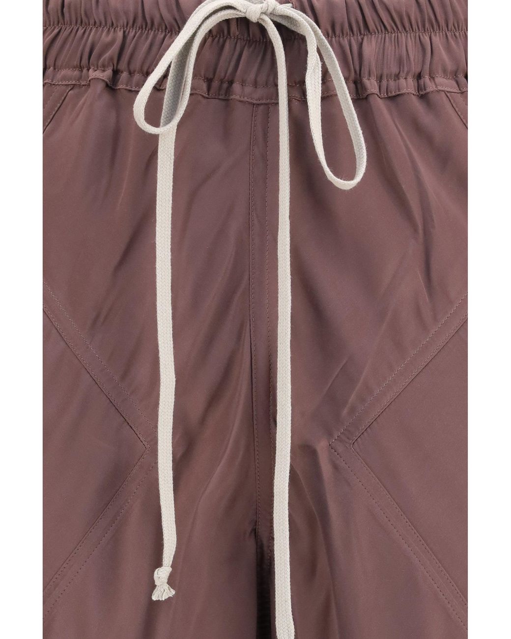 Rick Owens Brown Silk Pants