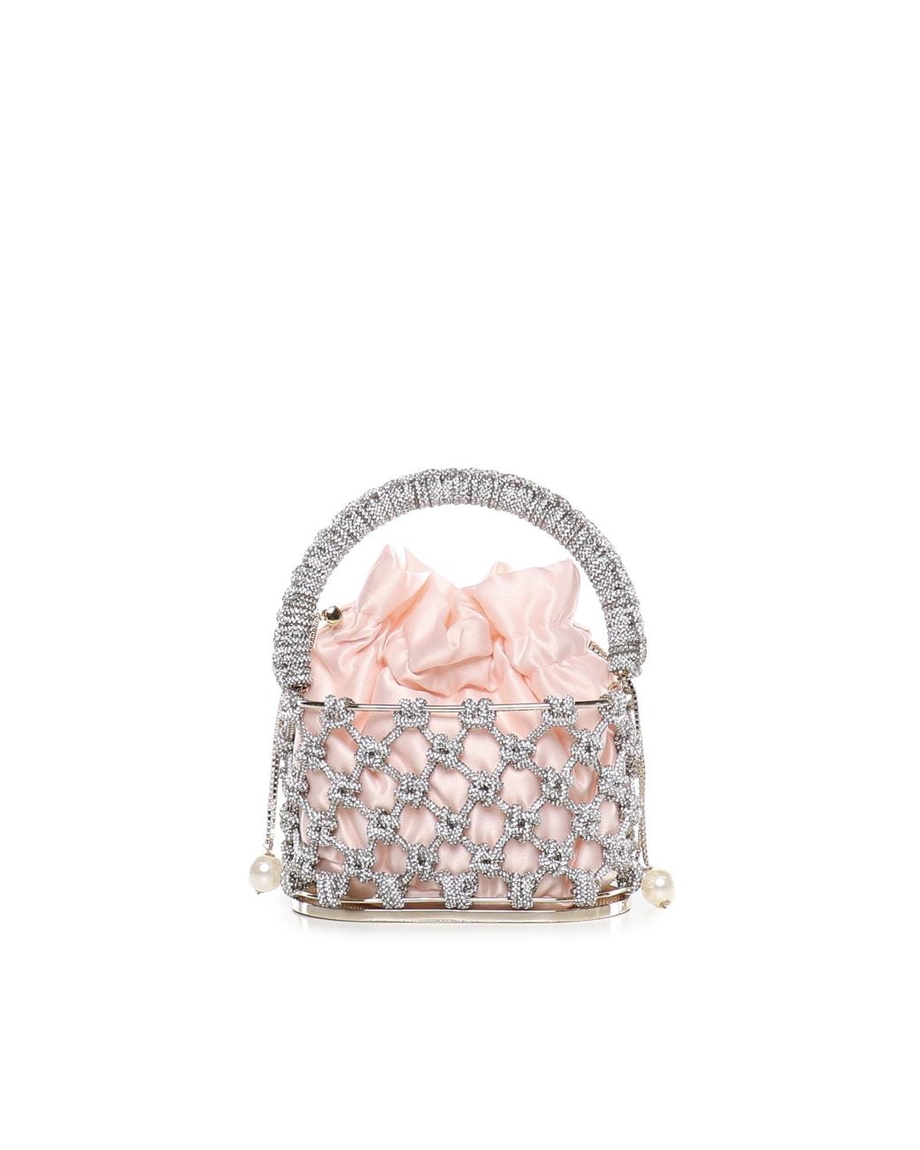 Rosantica Pink Bags Crystals/Brass/Fabric