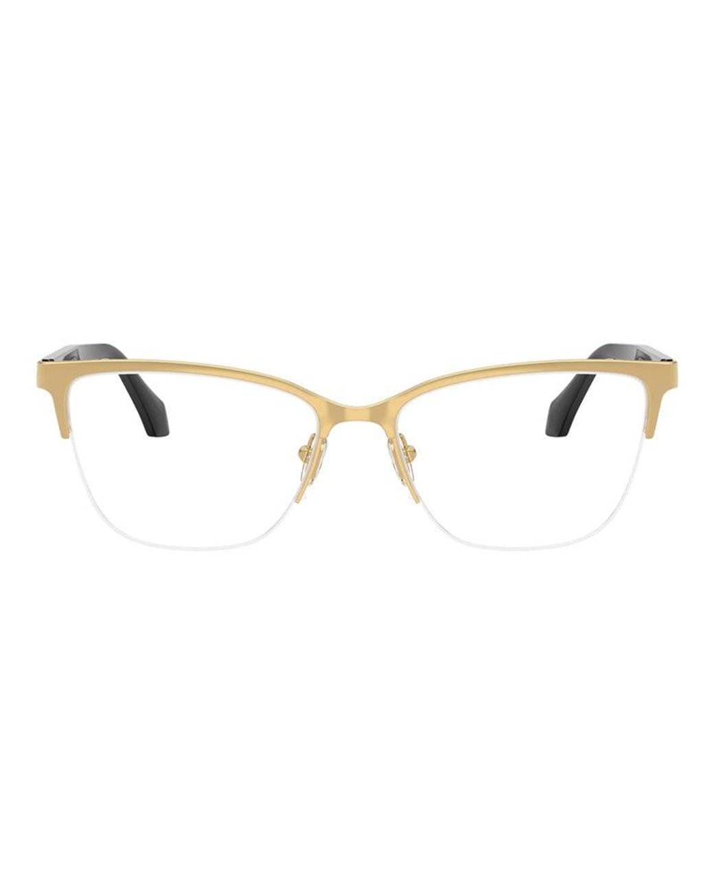 Versace Metallic Frame And Lens Eyeglasses for men