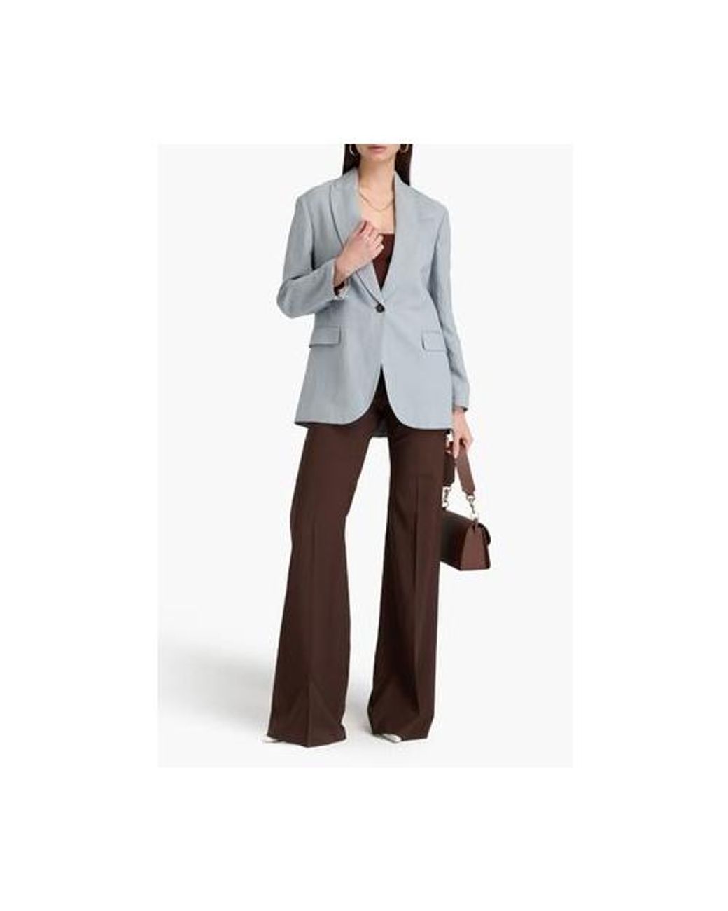 Brunello Cucinelli Blue Light Relaxed Blazer