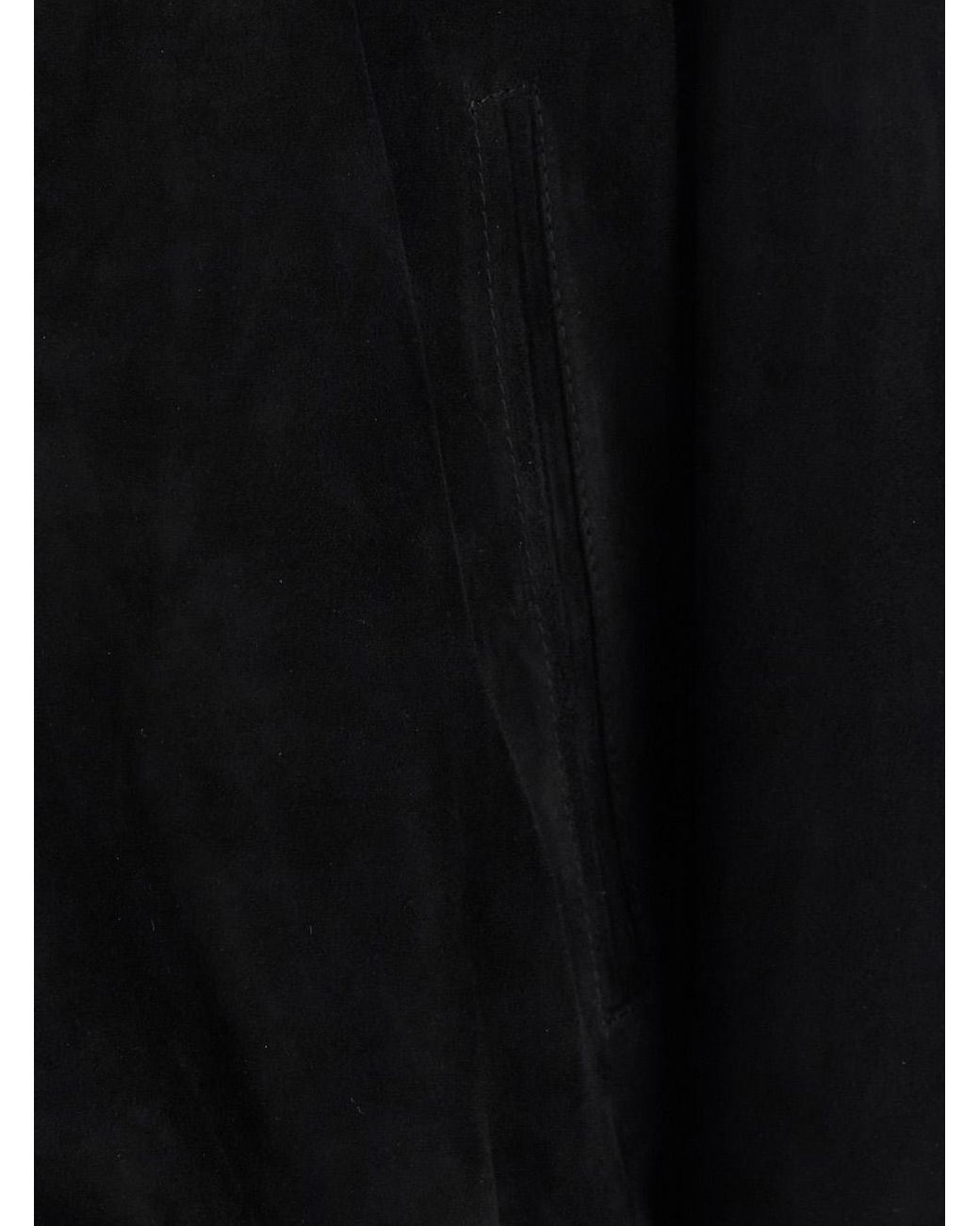 Low Brand Black Jacket With High Collar And Button Closure for men
